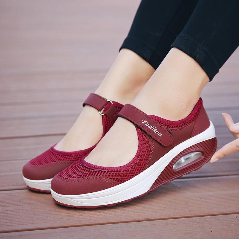 Chaussures Velcro confortables et antidérapantes pour femmes
