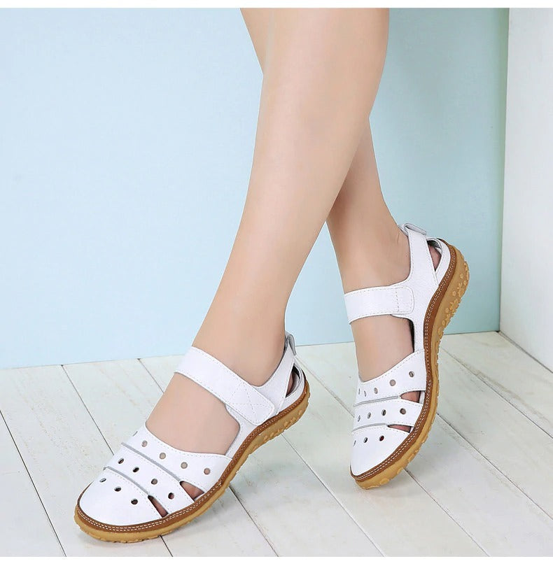 Sandales en cuir respirantes pour femmes