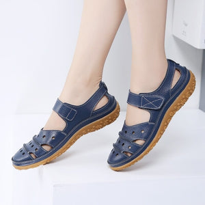 Sandales en cuir respirantes pour femmes