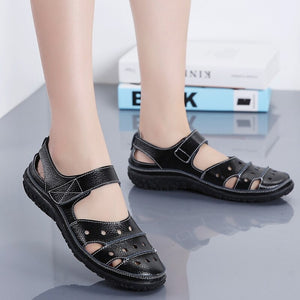 Sandales en cuir respirantes pour femmes