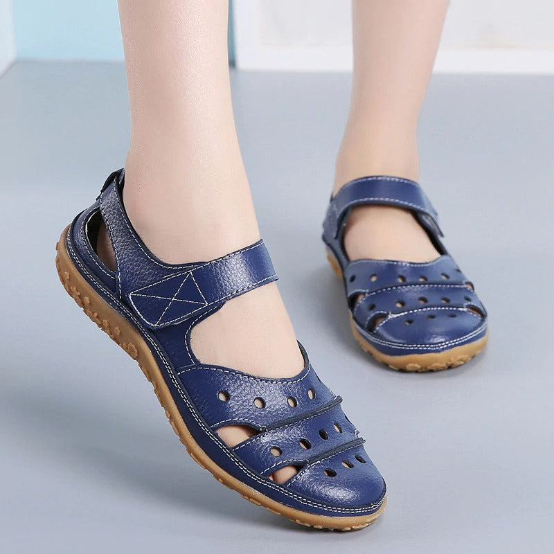 Sandales en cuir respirantes pour femmes